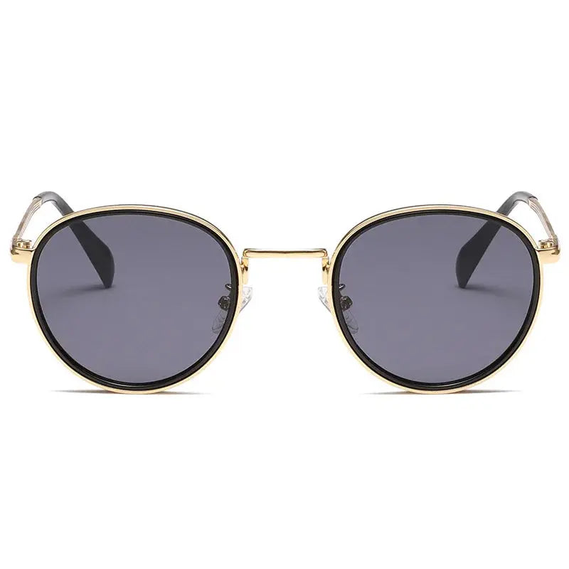Round Frame Metal Sunglasses UV Protection Men Summer Women Retro Classic Stream Premium Sports T195 LHC