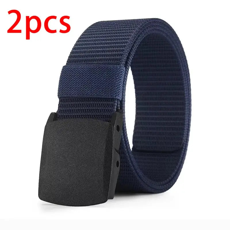Men's Belt Outdoor Casual Canvas Belt Metal Free Training Nylon Tactical Belt With Pants Jeans Belt Sports Belts For Men Women LHC