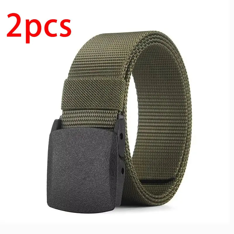 Men's Belt Outdoor Casual Canvas Belt Metal Free Training Nylon Tactical Belt With Pants Jeans Belt Sports Belts For Men Women LHC