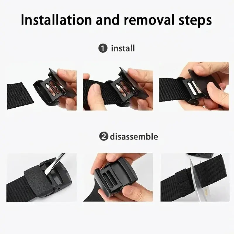 Men's Belt Outdoor Casual Canvas Belt Metal Free Training Nylon Tactical Belt With Pants Jeans Belt Sports Belts For Men Women LHC