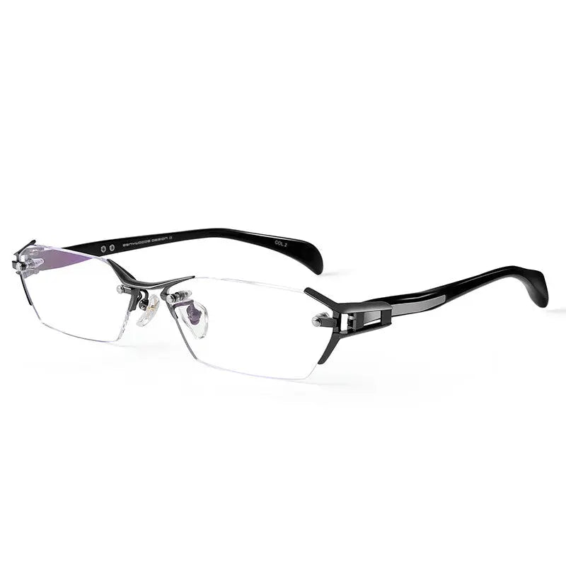 Glasses Frame Rimless Pure Titanium Glasses Frame Women LHC