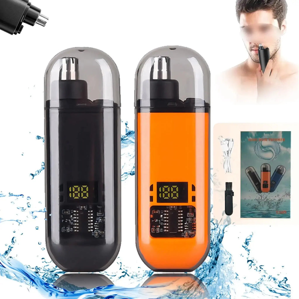 Suitable for men, USB charging nose and ear hair trimmer portable electric nose hair clipper, mini compact design, quick chargin LHC