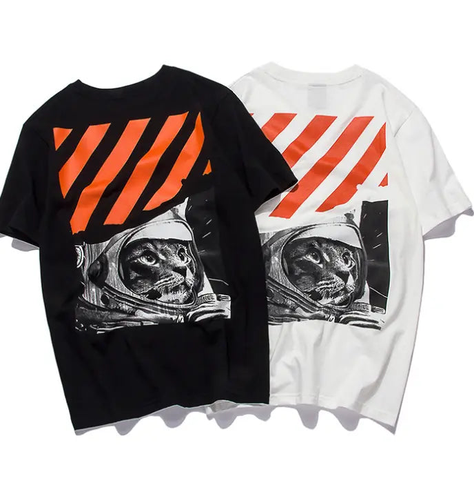 Men's Casual Short Sleeve T-Shirt with Digital Print LHC