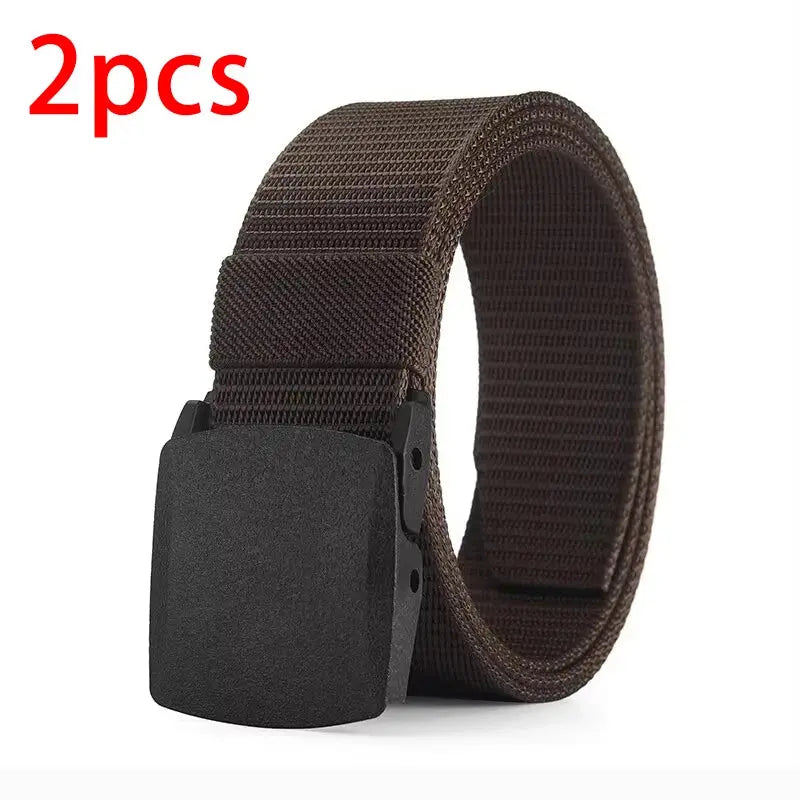 Men's Belt Outdoor Casual Canvas Belt Metal Free Training Nylon Tactical Belt With Pants Jeans Belt Sports Belts For Men Women LHC