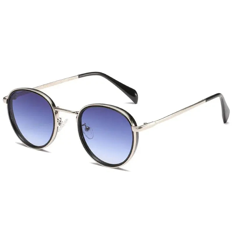 Round Frame Metal Sunglasses UV Protection Men Summer Women Retro Classic Stream Premium Sports T195 LHC