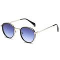 Round Frame Metal Sunglasses UV Protection Men Summer Women Retro Classic Stream Premium Sports T195 LHC
