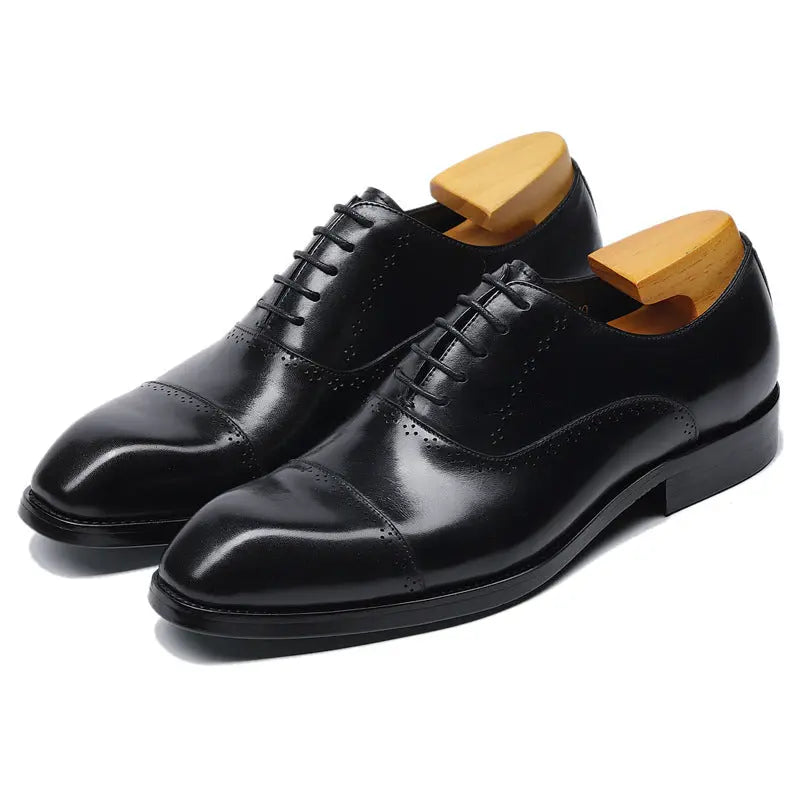 Business Casual Tie-headed Leather Men's Shoes LHC