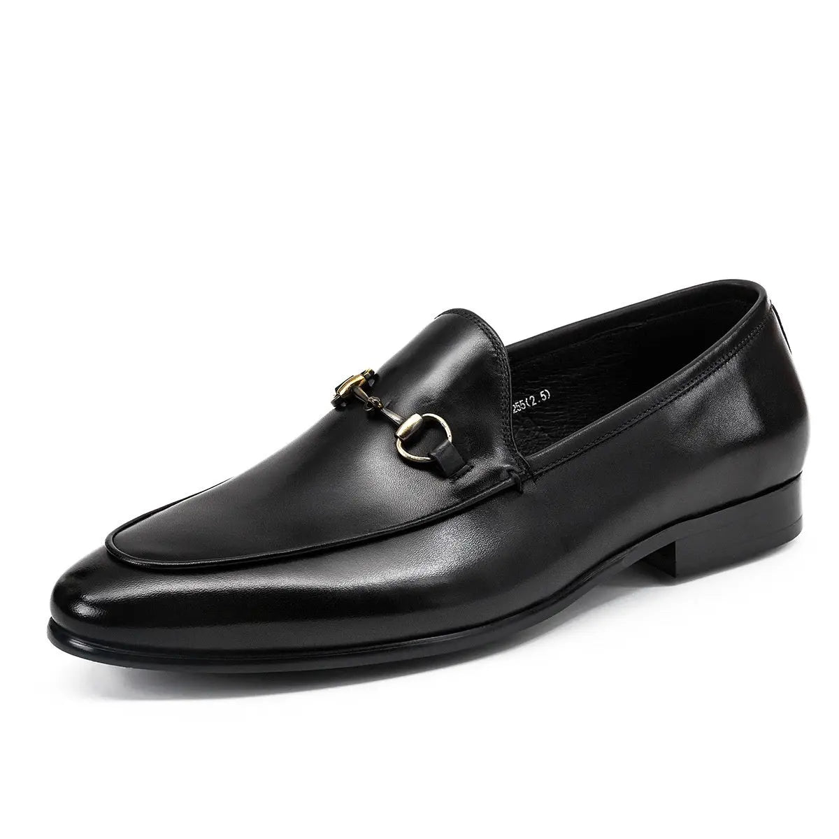Horsebit Leather Shoes Round Toe Casual Shoes Men LHC