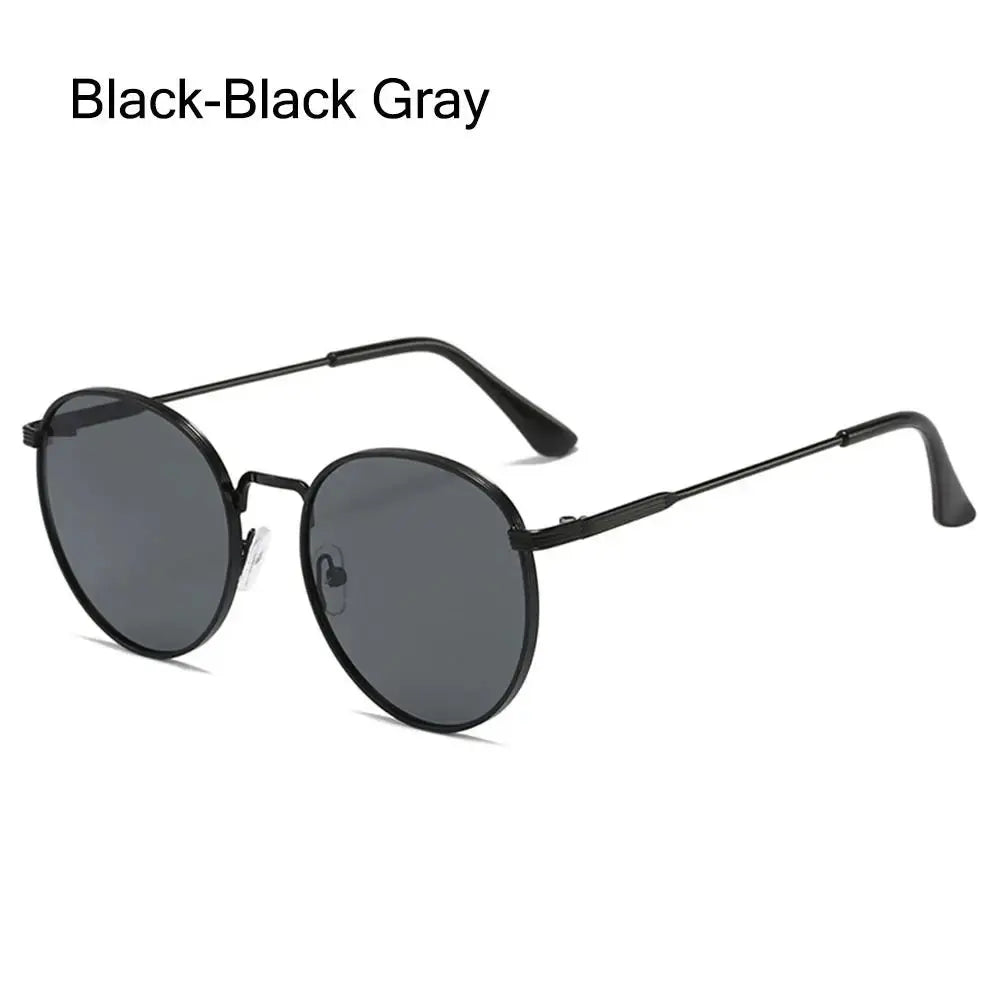 Fashion Vintage Round Sunglasses for Men Metal Frame Sun Glasses Retro Circle Hippie Eyewear Summer UV Protection Shades LHC