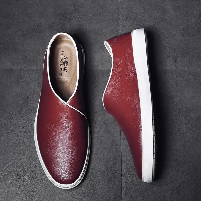 New Style Casual Leather Shoes Mens Fashion Loafers LHC