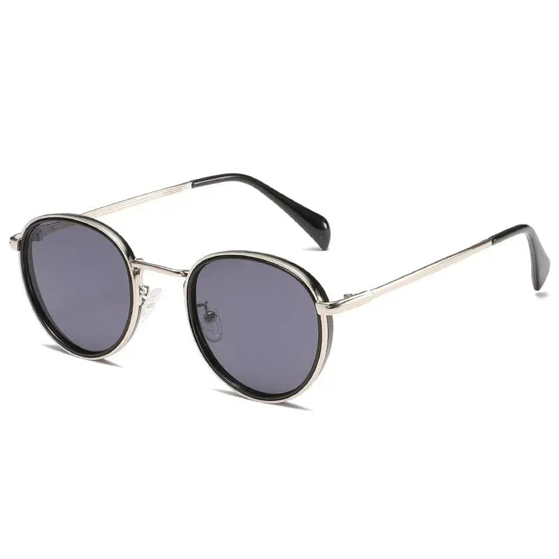 Round Frame Metal Sunglasses UV Protection Men Summer Women Retro Classic Stream Premium Sports T195 LHC