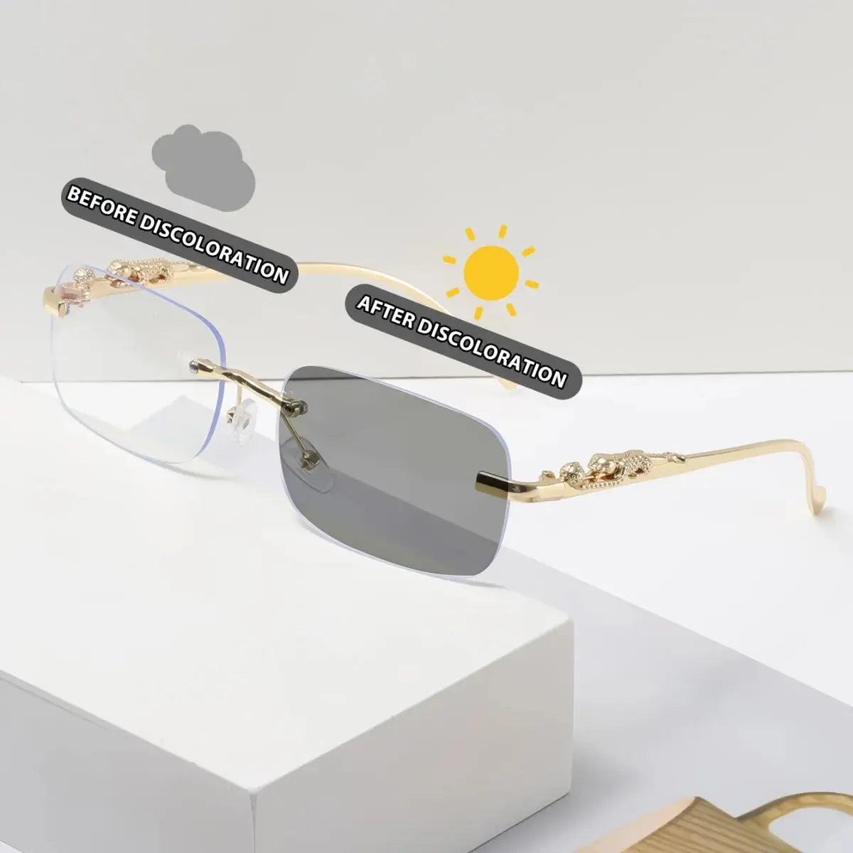 Retro color changing sunglasses summer LHC