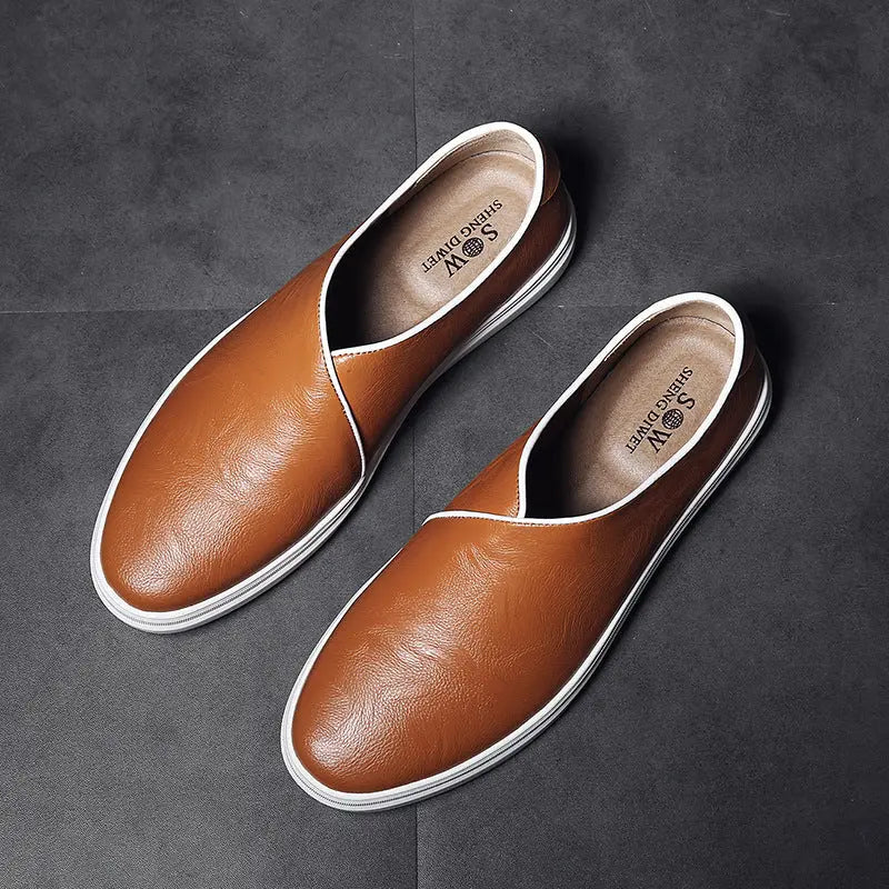 New Style Casual Leather Shoes Mens Fashion Loafers LHC