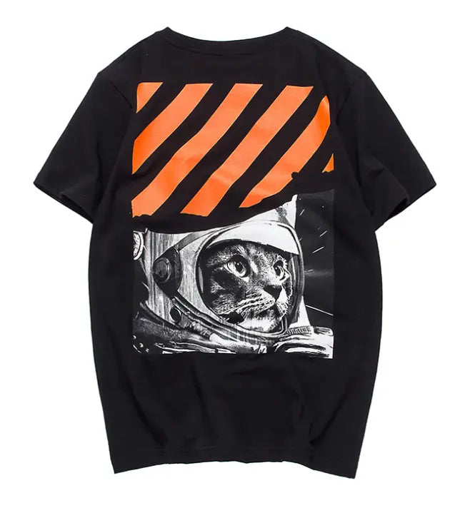 Men's Casual Short Sleeve T-Shirt with Digital Print LHC