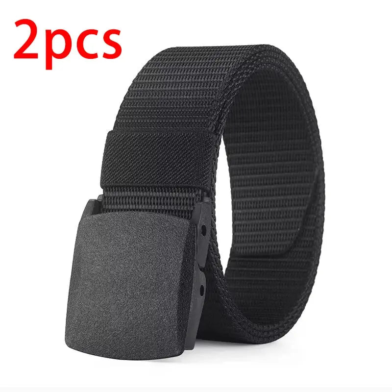 Men's Belt Outdoor Casual Canvas Belt Metal Free Training Nylon Tactical Belt With Pants Jeans Belt Sports Belts For Men Women LHC