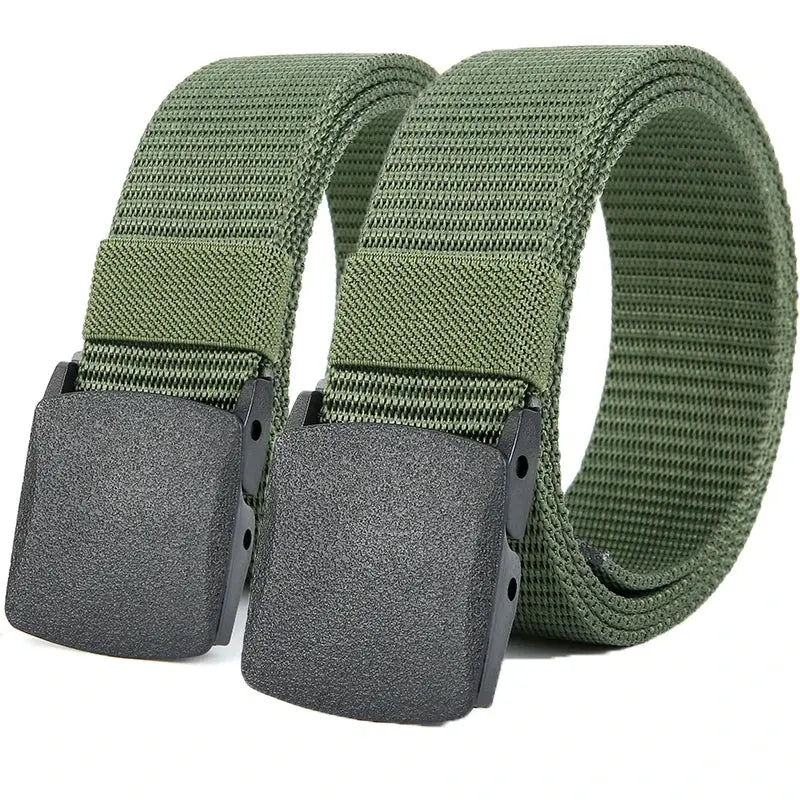 Men's Belt Outdoor Casual Canvas Belt Metal Free Training Nylon Tactical Belt With Pants Jeans Belt Sports Belts For Men Women LHC