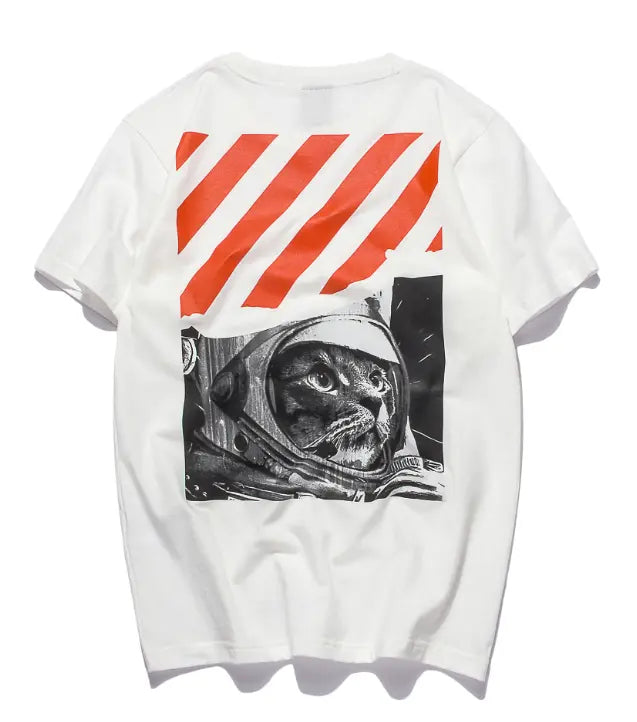 Men's Casual Short Sleeve T-Shirt with Digital Print LHC