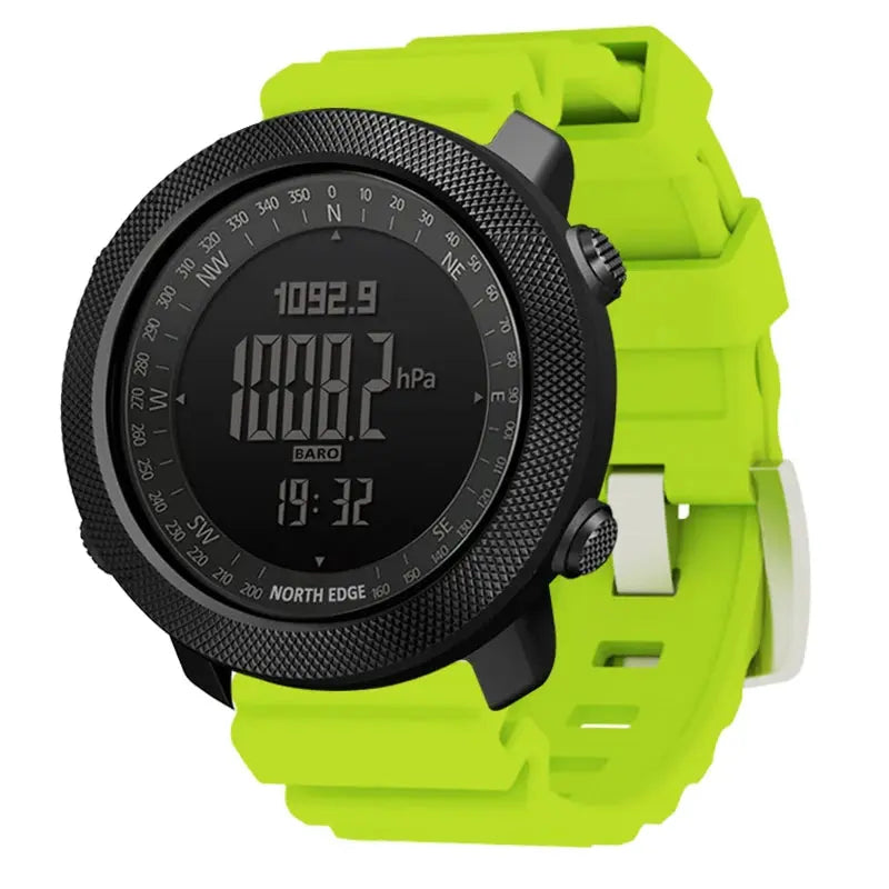 NORTH EDGE Men's sport Digital watch Hours Running Swimming Military Army watches Altimeter Barometer Compass waterproof 50m LHC