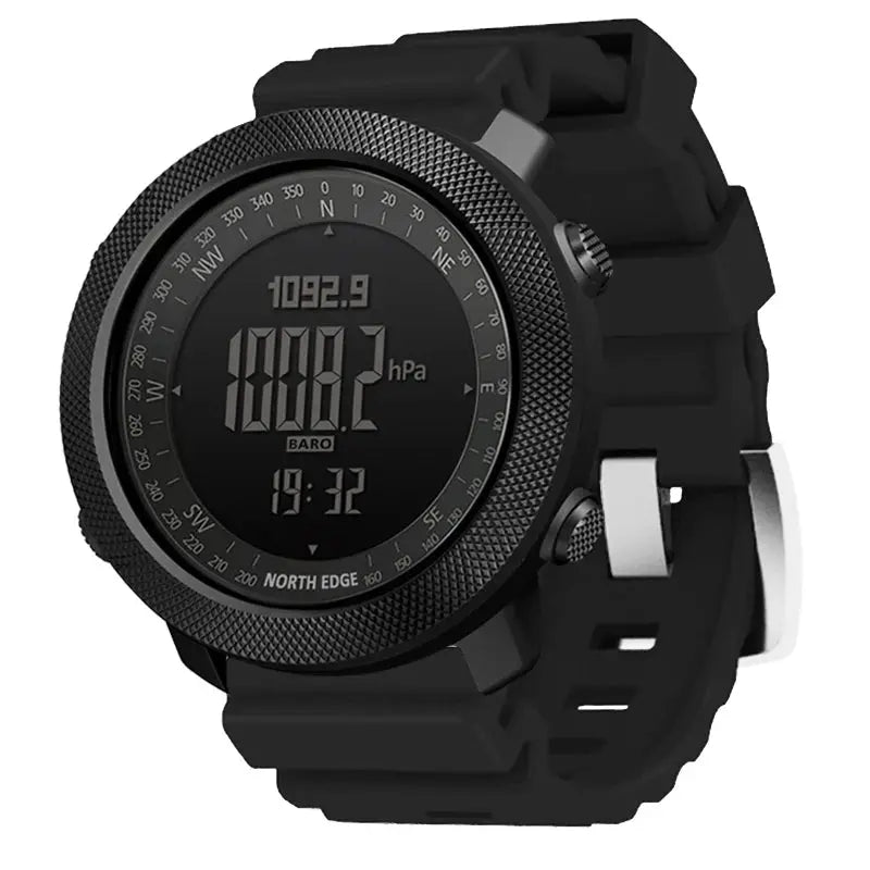 NORTH EDGE Men's sport Digital watch Hours Running Swimming Military Army watches Altimeter Barometer Compass waterproof 50m LHC