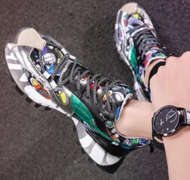 Autumn New Trendy Colorful Dad Sneakers for Men LHC