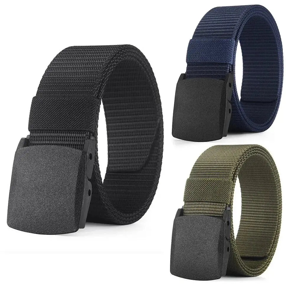 Men's Belt Outdoor Casual Canvas Belt Metal Free Training Nylon Tactical Belt With Pants Jeans Belt Sports Belts For Men Women LHC