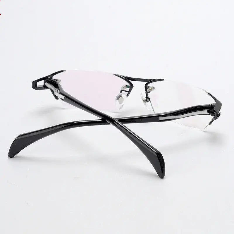 Glasses Frame Rimless Pure Titanium Glasses Frame Women LHC