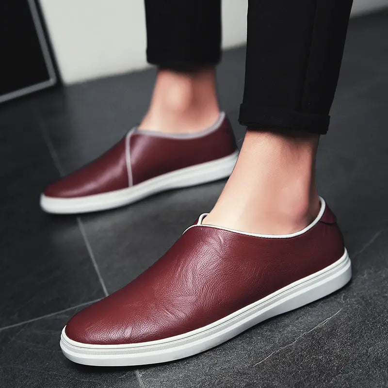 New Style Casual Leather Shoes Mens Fashion Loafers LHC