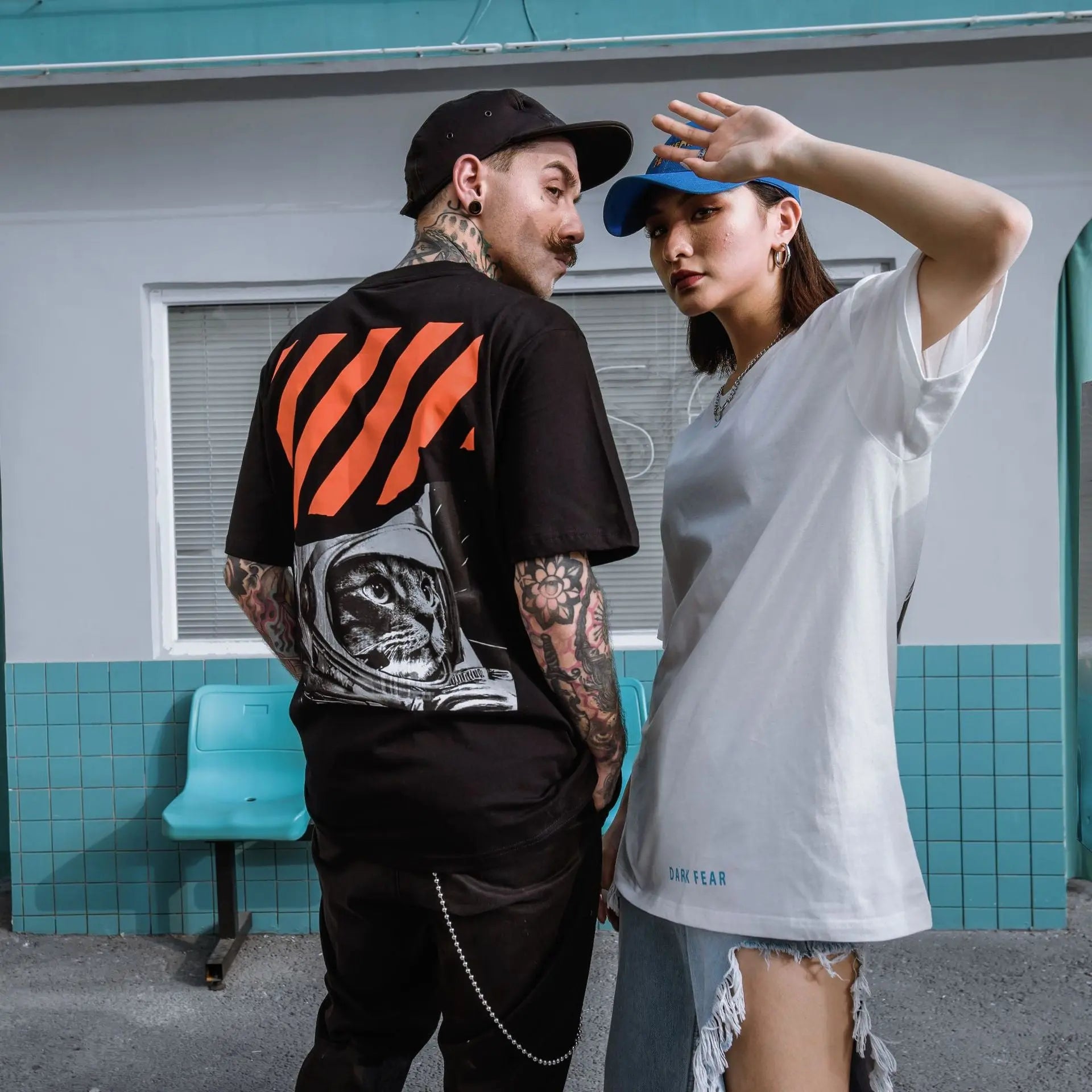 Men's Casual Short Sleeve T-Shirt with Digital Print LHC