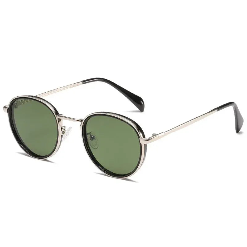 Round Frame Metal Sunglasses UV Protection Men Summer Women Retro Classic Stream Premium Sports T195 LHC