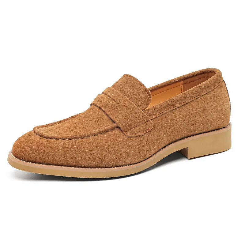 Formal Business-Casual Leather Mens Slip-On Loafers LHC