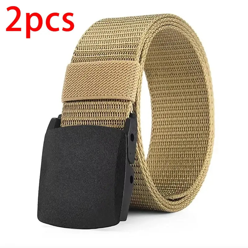 Men's Belt Outdoor Casual Canvas Belt Metal Free Training Nylon Tactical Belt With Pants Jeans Belt Sports Belts For Men Women LHC