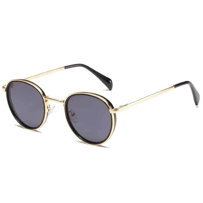 Round Frame Metal Sunglasses UV Protection Men Summer Women Retro Classic Stream Premium Sports T195 LHC
