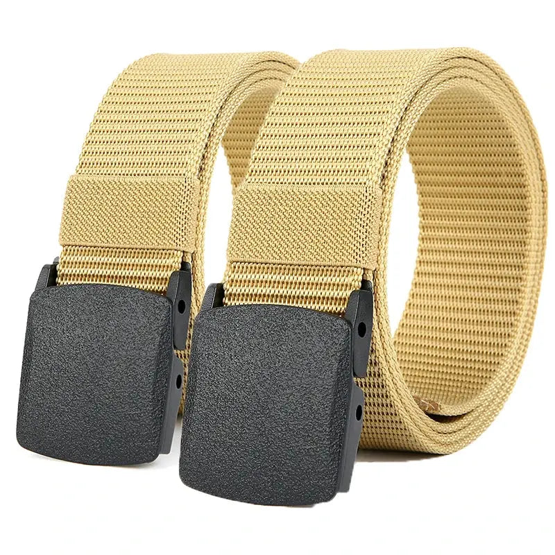 Men's Belt Outdoor Casual Canvas Belt Metal Free Training Nylon Tactical Belt With Pants Jeans Belt Sports Belts For Men Women LHC