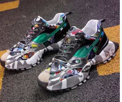 Autumn New Trendy Colorful Dad Sneakers for Men LHC